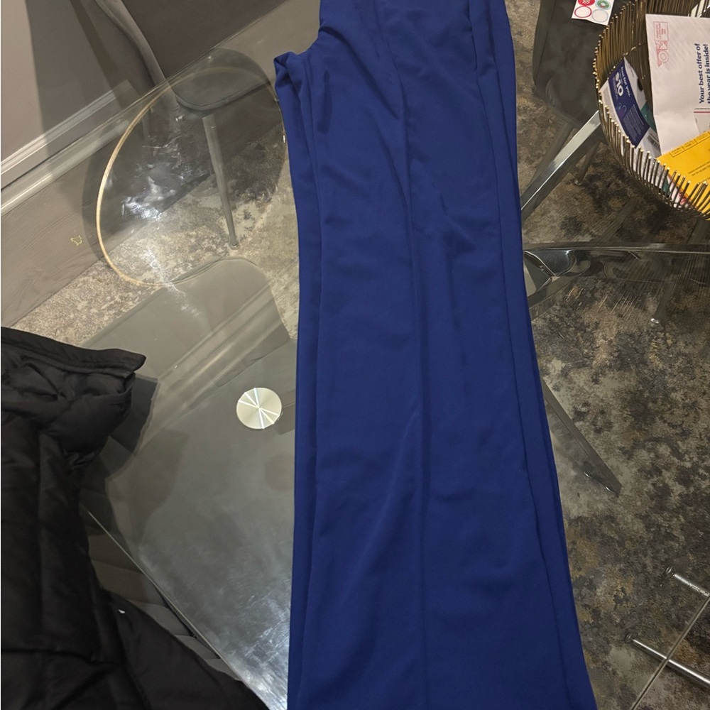 Royal Blue Wide Leg Blue Pants